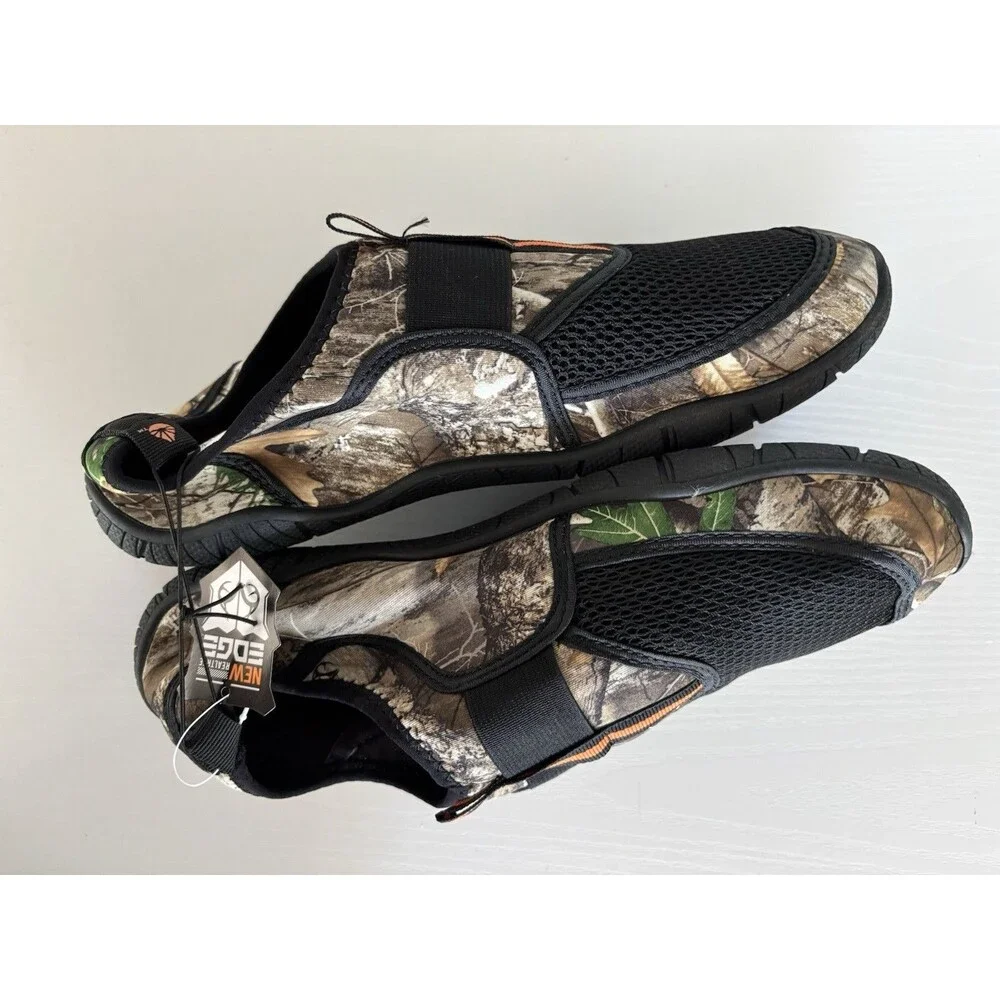 RealTree Slip On Water Shoes Camo Mens 8D Outdoors River Kayaking  New